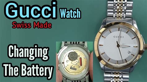 vintage Gucci watch battery replacement